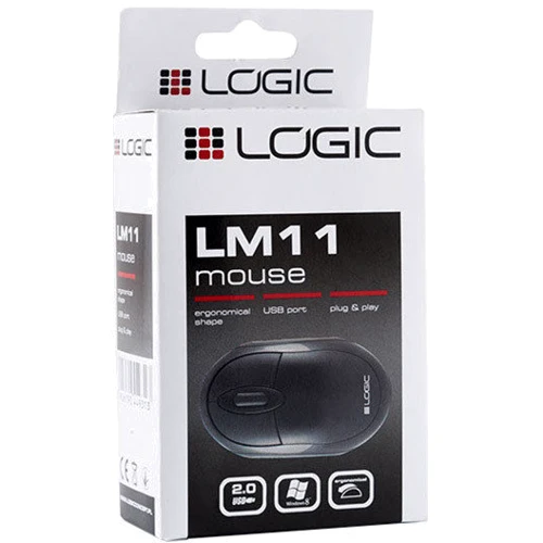 Мышь Logic concept LM-11: Эргономика для правой и левой руки