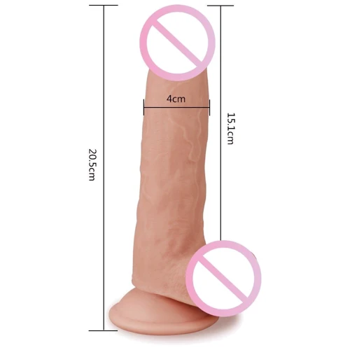Фаллоимитатор LoveToy Skinlike Soft Cock 7"
