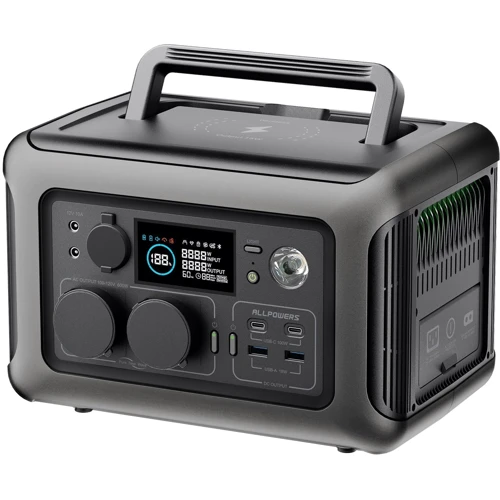 Зарядная станция Allpowers R600 299Wh 600W LiFeP04 Black: Емкость аккумулятора, Вт/ч 299