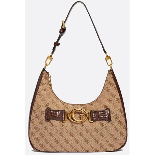 Женская сумка хобо GUESS AVIANA HOBO темно-бежевая (HWJC8414020-LBL)