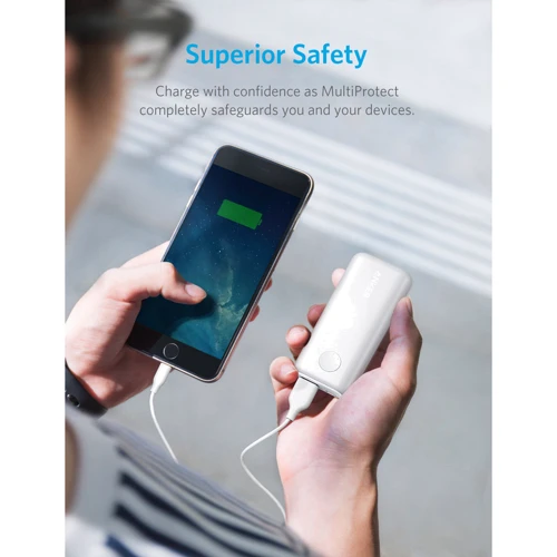 Внешний аккумулятор ANKER Power Bank PowerCore II 6700mAh White (A1220H21): Емкость батареи, мАч 6700