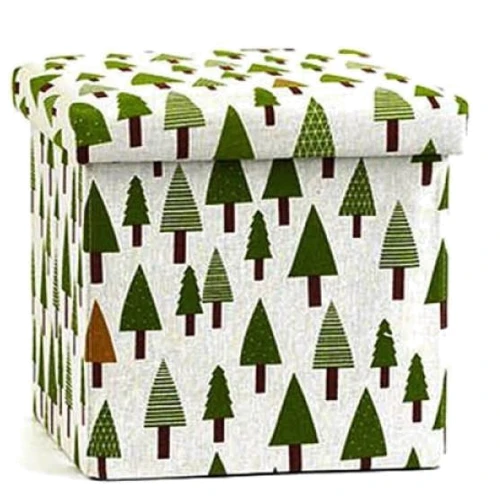 Корзина-пуфик для игрушек складная Mic Елочки (C61901): Производитель Mic