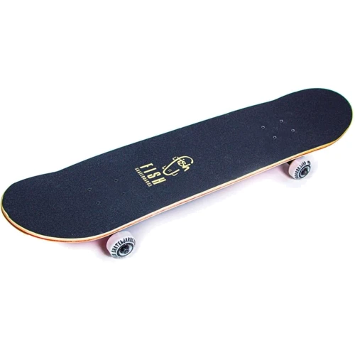 Скейтборд деревянный от Fish Skateboard Green Peafowl