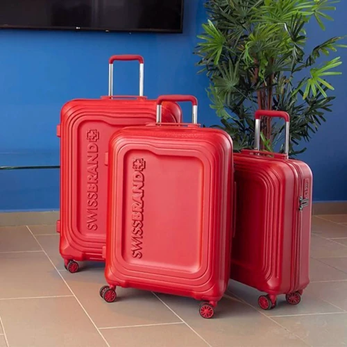 Чемодан Swissbrand London (M) Red (SWB_LHLON201M): Фактура Матовая