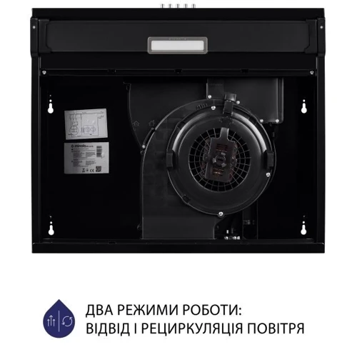 Вытяжка Minola HPL 514 BL: Материал корпуса крашенный металл