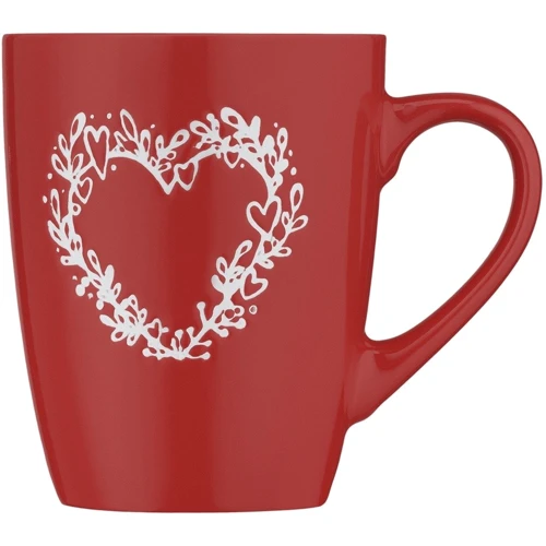 Кружка Ardesto Heart керамика 320 мл Красный (AR3467R)