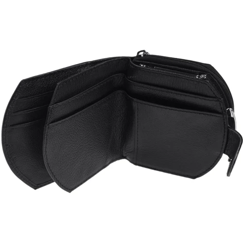 Женский кошелек Horse Imperial черный (k1001b-black): Материал Натуральная кожа