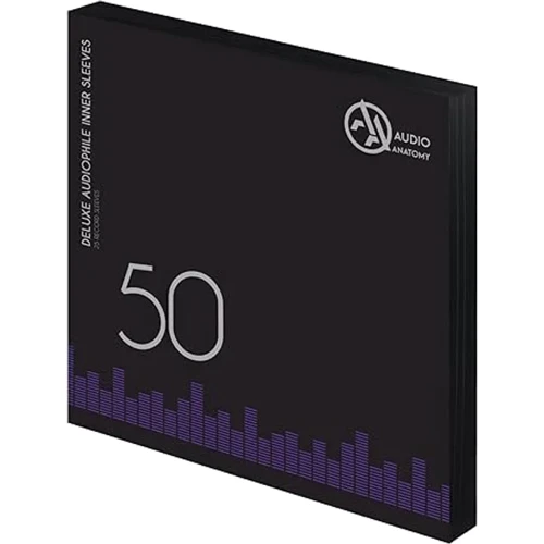 Audio Anatomy 50 X 12" Deluxe Audiophile Antistatic Inner Sleeves White (ACCLP050)