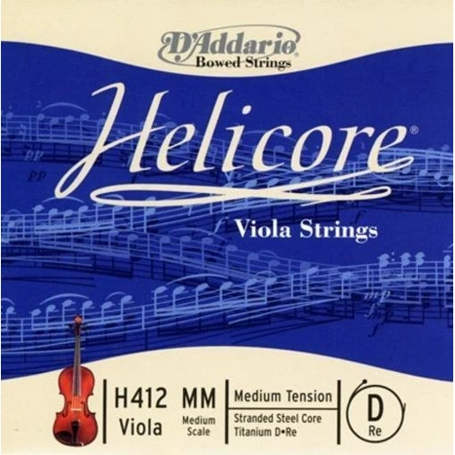 Струна D'addario Helicore Viola Single D String Medium Scale Medium Tension: Назначение Для альта