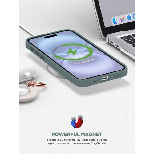 Чехол для iPhone ArmorStandart ICON2 MagSafe Lake Green for iPhone 16 (ARM81313) фото 8