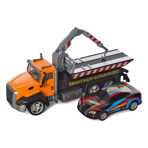 Детская машинка Эвакуатор АвтоСвіт Limo Toy AS-2746 инерционный (Оранжево-синий): Производитель Limo Toy