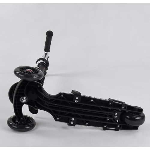 Самокат 5в1 Best Scooter, PU колеса, подсветка колес, Абстракция Black/White (102022): Максимальная допустимая нагрузка, кг 60