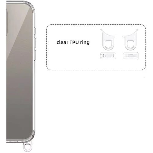 Чехол для iPhone Epic TPU Transparent with Straps Black for iPhone 15: Тип чехла накладка на заднюю часть