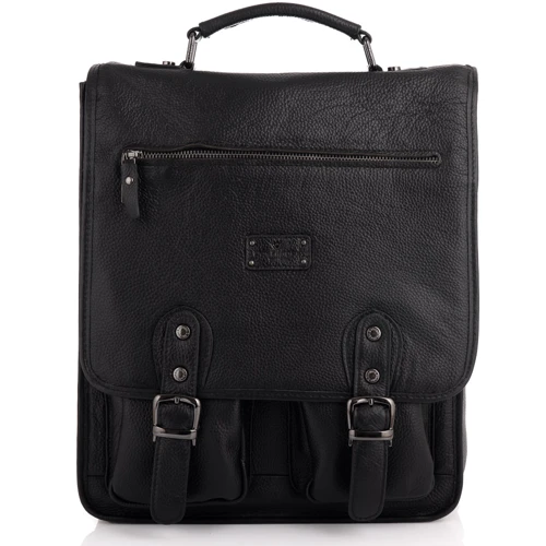 Мужской рюкзак Der Flinger черный (SHIDF2018860-black): Фактура Матовая, Зернистая