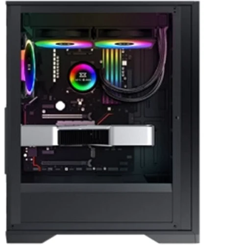 Корпус Xigmatek LUX S Black (EN48281): Материал передней панели пластик и металл
