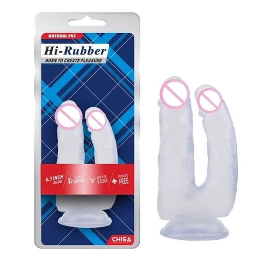 Фаллоимитатор двойной CHISA 6.3 Inch Dildo Clear