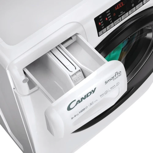 Стиральная машина Candy CSOW44644TWMB6-S: Загрузка белья (стирка), кг 6