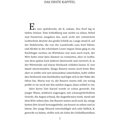 Franz Kafka: Das Schloß: Производитель Фолио
