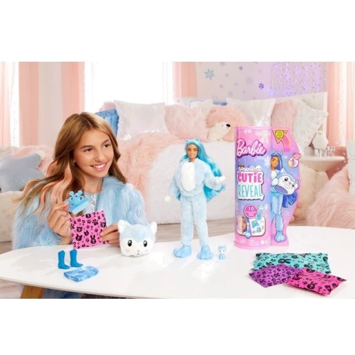 Лялька Barbie Cutie Reveal Зимовий блиск у костюмі хаски (HJL63): Висота, см 29