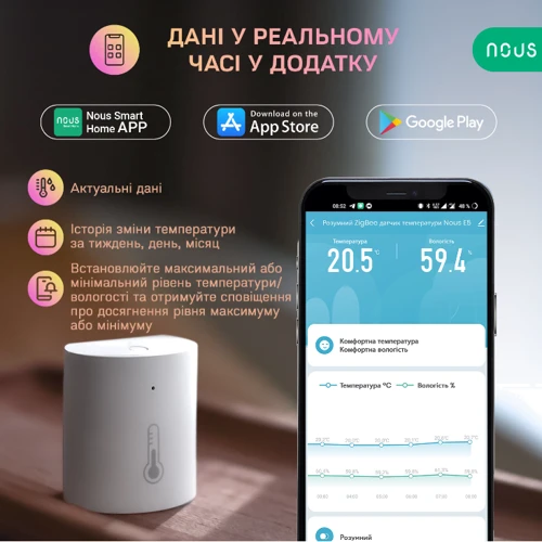 Датчик температури Nous E5 фото 3