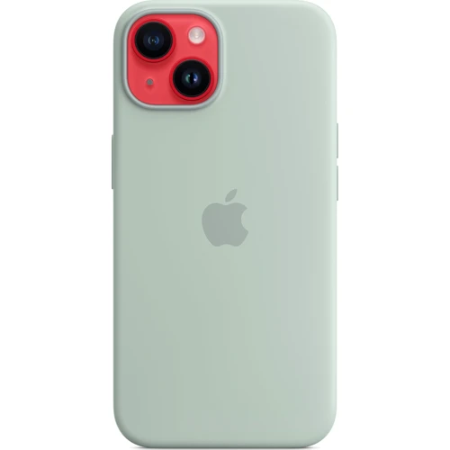 Чехол для iPhone Apple iPhone 14 Silicone Case with MagSafe - Succulent (MPT13ZE/A): Тип чехла накладка на заднюю часть