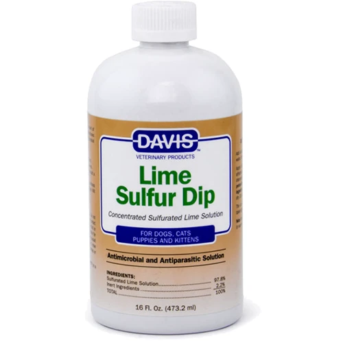 Антимикробное и антипаразитарное средство Davis Lime Sulfur Dip для собак и котов концентрат 473 мл (52289)
