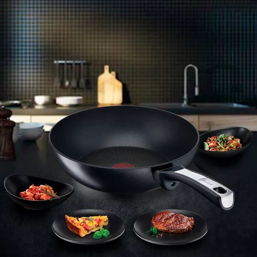 Сковорода Tefal WOK Unlimited ON 28 см (G25919AZ): Тип варочной поверхности Электрическая, Стеклокерамическая, Индукционная, Галогеновая, Газовая