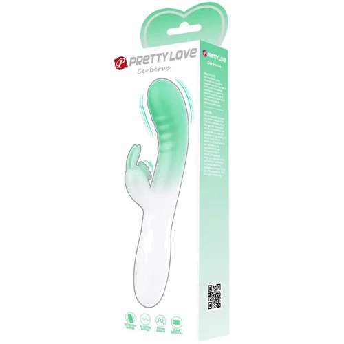 Вибратор LYBAILE Pretty Love Cerberus Rabbit Vibrator Light Green (BI-014795-A1B)