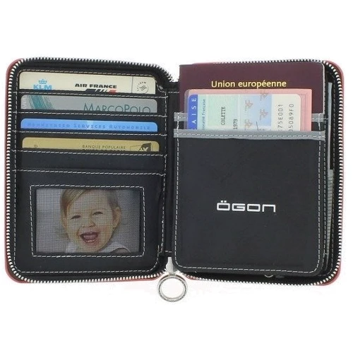 Женский кошелек Ogon Designs Quilted passport розово-золотистый (QP_Rose_Golg): Формат кошелька Горизонтальный