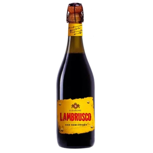 Вино ігристе Sizarini Lambrusco, червоне напівсолодке, 0.75л 8% (DIS8004810694482)