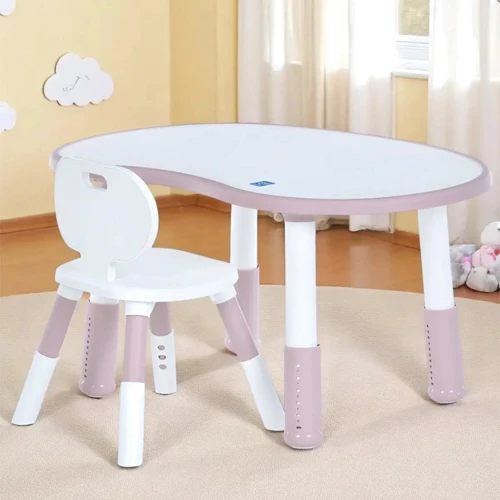 Детский столик со стулом Bambi розовый (M 6179-8)