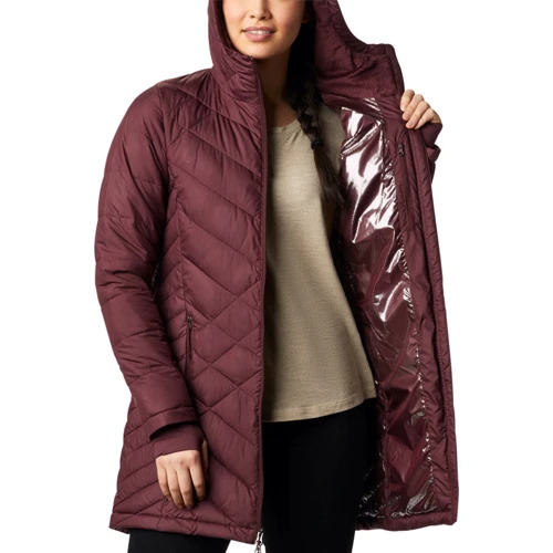 Куртка Columbia Heavenly™ Long Hooded Jacket 1738161-671 44 зимова бордова з капюшоном: Тип застібки На молнии