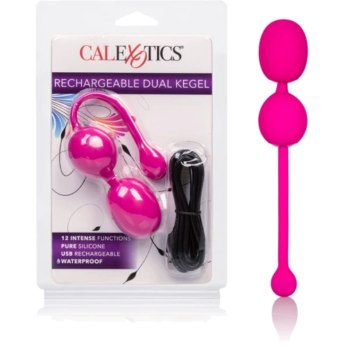 CalExotics Rechargeable Dual Kegel вагинальные шарики 9x3.2 см, розовый