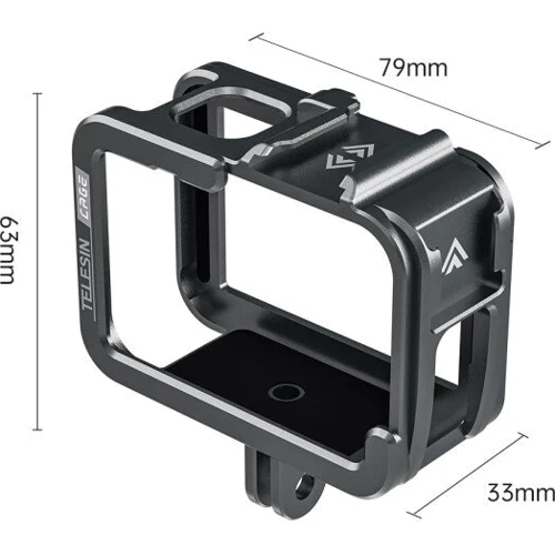 Металлическая рамка для GoPro 11/10/9 для вертикальной и горизонтальной съёмке Telesin GP-FMS-G11-TZ фото 6