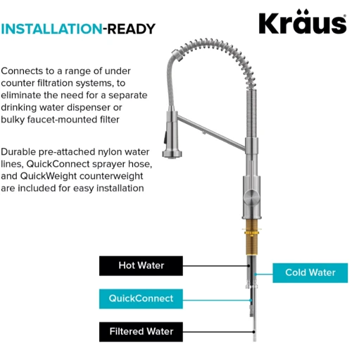 Змішувач для кухонного миття Kraus KFF-1610MB