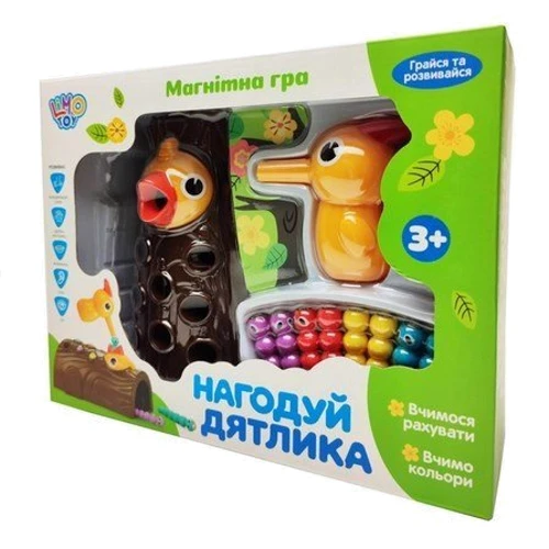 Магнітна гра Limo Toy Нагодуй дятла (FT 0015): Стать Для девочек, Для мальчиков