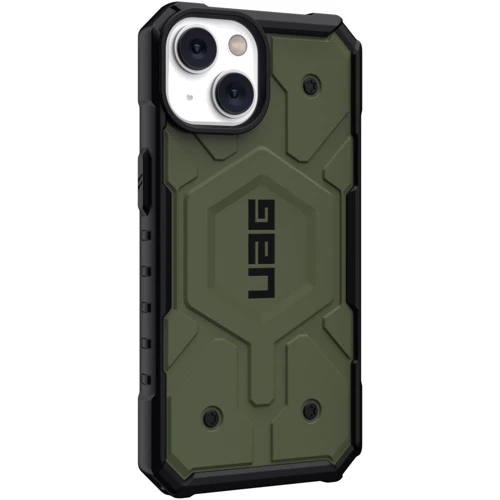 Чохол для iPhone Urban Armor Gear UAG Pathfinder Magsafe Olive (114052117272) для iPhone 14: Матеріали поликарбонат и полиуретан