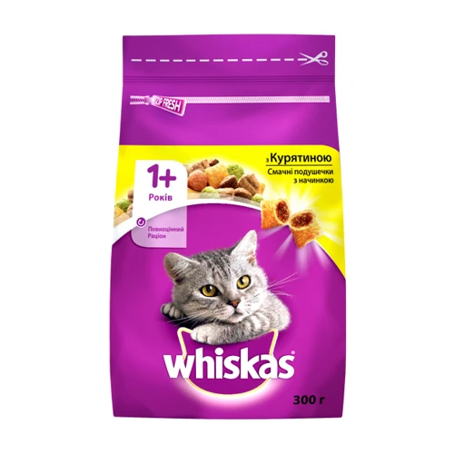 Сухой корм Whiskas для котов с курицей 14х300 г (5998749105986)