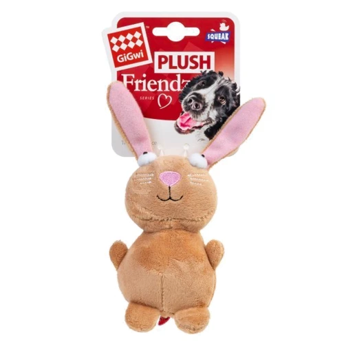 Іграшка для собак GiGwi Plush Кролик із пищалкою плюш 16 см (75053): Виробник GiGwi