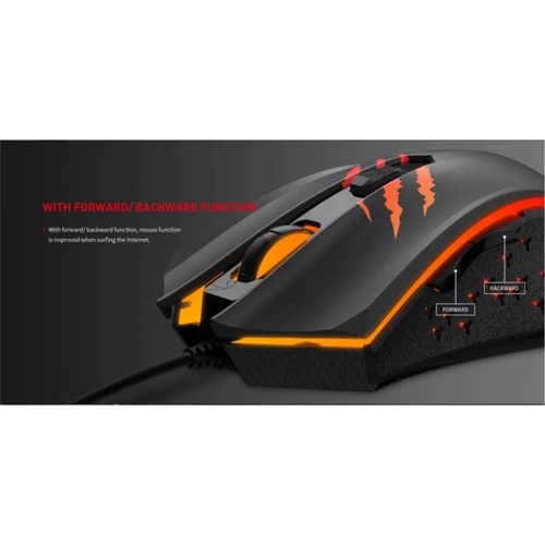 Мышь Havit HV-MS1027 Black: Эргономика симметричная для левшей
