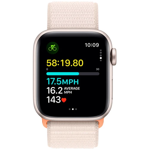 Apple Watch SE 2 2023 40mm GPS Starlight Aluminum Case with Starlight Sport Loop (MR9W3) UA: Встроенная память 32 ГБ