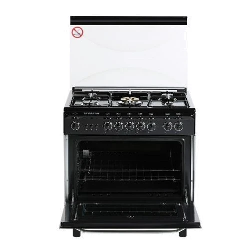 Газова плита Fresh I80G5 \ 01 (чорний): Тип духовки газова