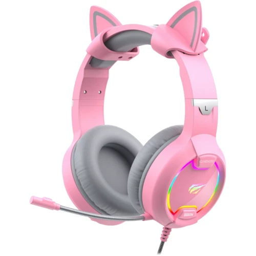 Наушники Havit HV-H2233d Cat Pink
