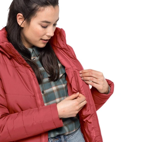 Куртка Jack Wolfskin North York Coat W 1205501-2571 44 красная зимняя с капюшоном: Вид Куртки