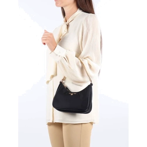 Женская сумка хобо Michael Kors JET SET CHARM MD CONV POUCHETTE XBODY черная (32F1GT9C8C001) фото 10