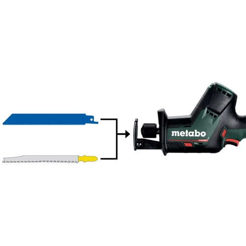 Сабельная пила Metabo SSE 18 LTX BL Compact (602366840): Конструкция Ручная