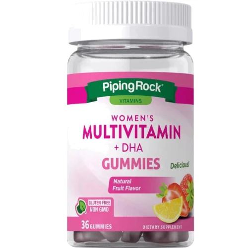 Piping Rock Womens Multivitamin DHA Витаминно-минеральный комплекс для женщин 36 жевательных конфет