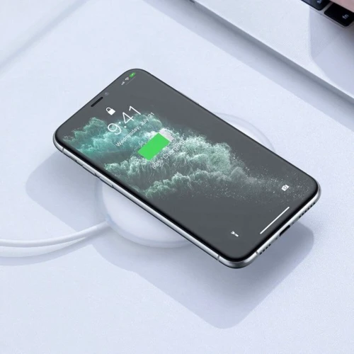 Зарядний пристрій Baseus Wireless Charger Jelly 15W White (WXGD-02) фото 7