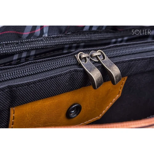 Сумка для ноутбуков Solier 17" KILBRIDGE Leather Case Camel (SL03Camel) фото 6