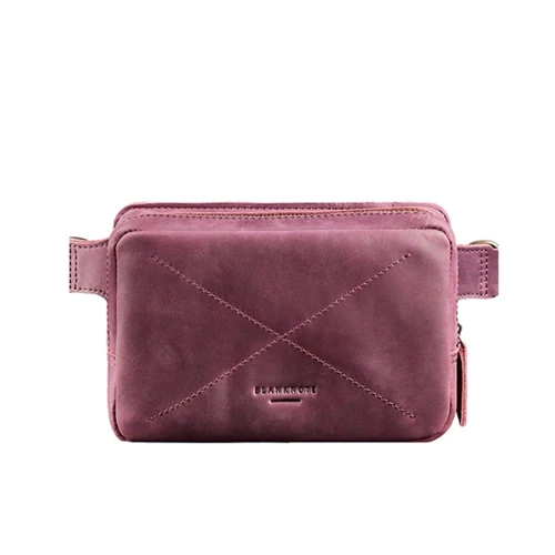Сумка поясна BlankNote DropBag mini (шкіра crazy horse) Виноград - бордова (BN-BAG-6-vin-kr)